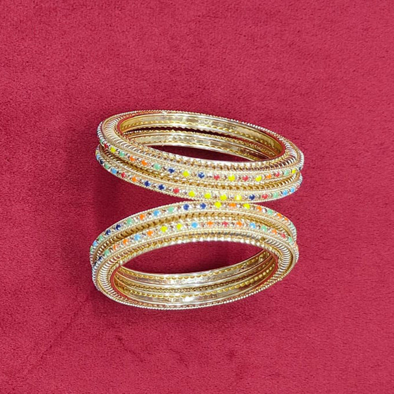 Pooja Bangles Gold Plated Bangle Set