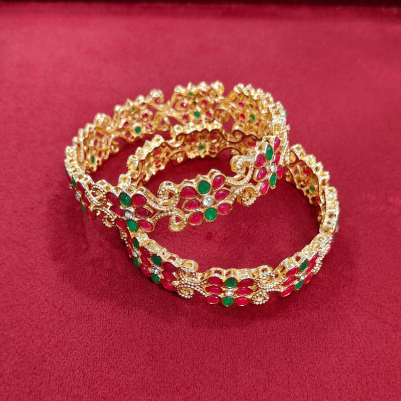 Pooja Bangles Gold Plated Bangle Set