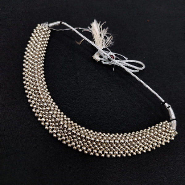 Pooja Bangles Oxidised Plated Choker Necklace Set