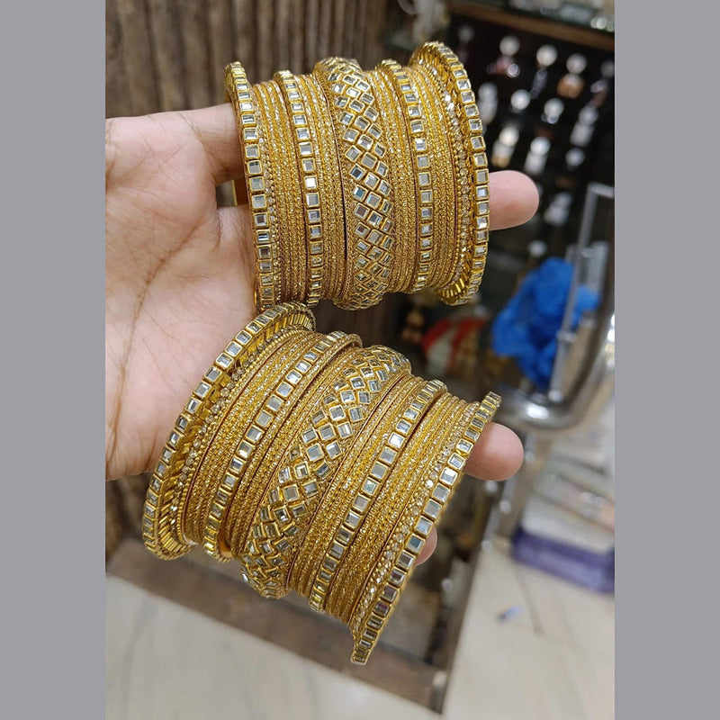 Pooja Bangles Gold Plated Bangle Set