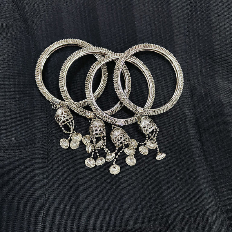 Pooja Bangles Oxidised Plated Bangles Set