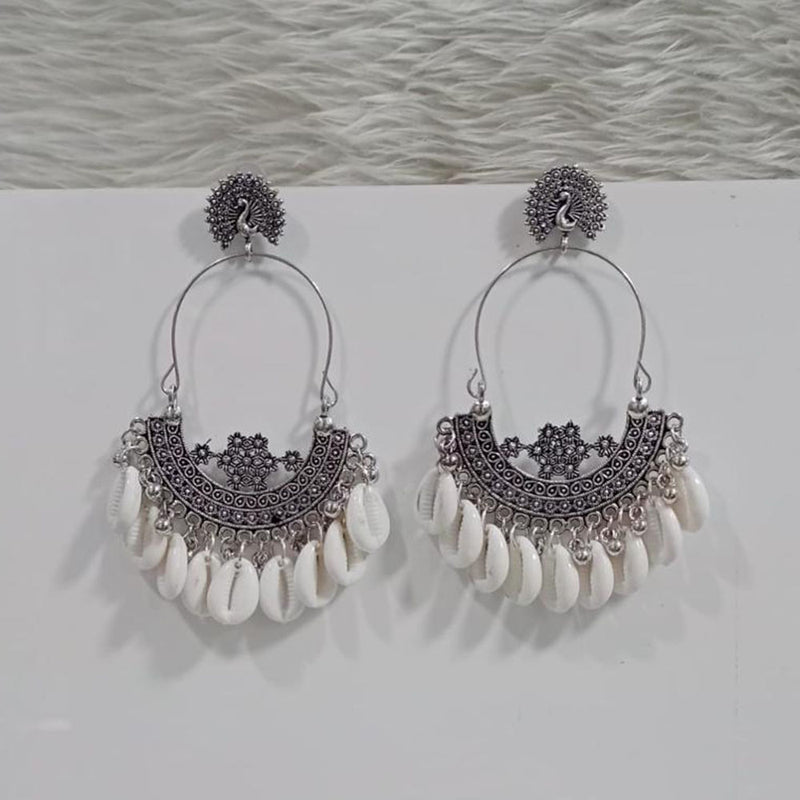 Pooja Bangles Oxidised Plated Dangler Earrings