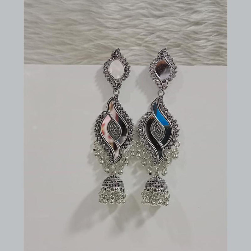 Pooja Bangles Oxidised Plated Dangler Earrings