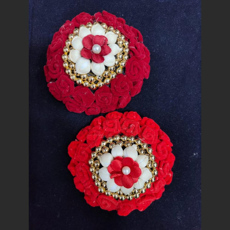 Pooja Bangles Floral Hair Brooch