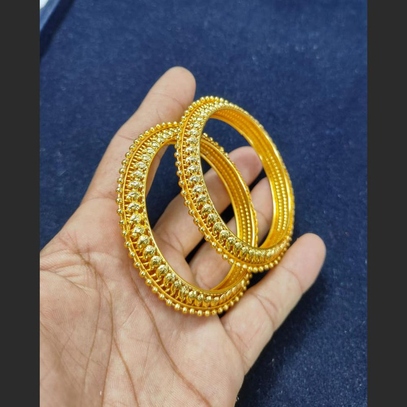 Pooja Bagles Gold Plated Bangles Set