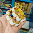 Pooja Bangles Gold Plated Pearls Bangles Set