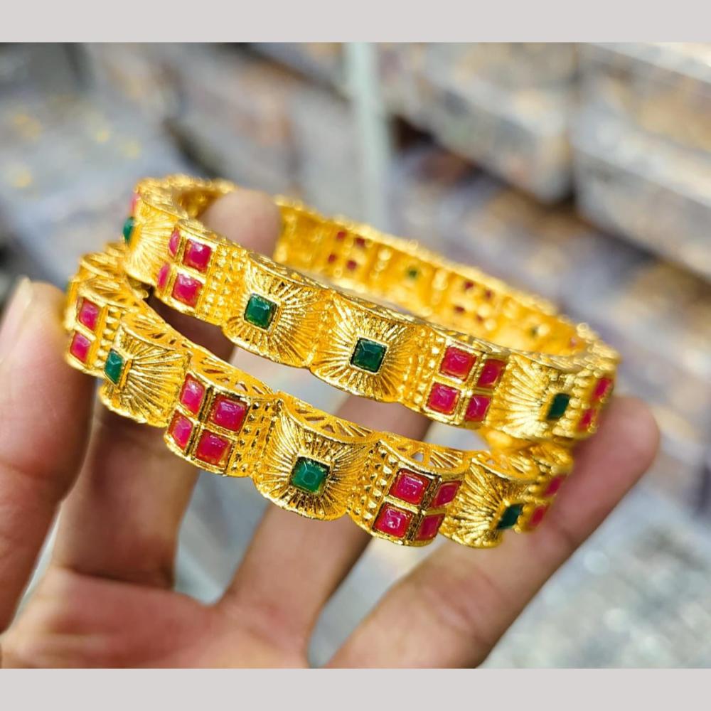 Pooja Bangles Pota Stone Bangles Set