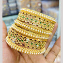 Pooja Bangles Gold Plated Meenakari Bangles Set