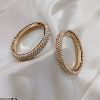 Pooja Bangles Gold Plated Pearls Bangles Set