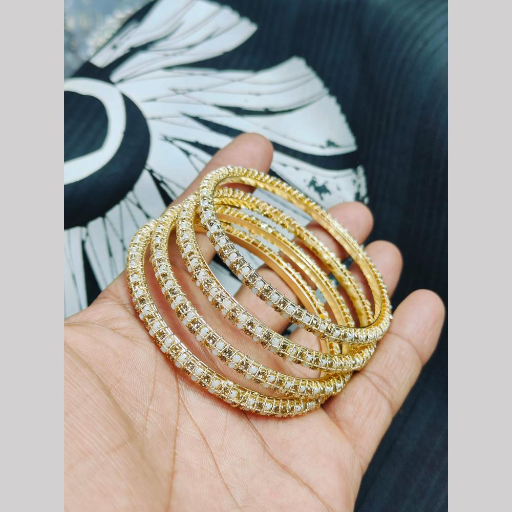 Pooja Bangles Gold Plated Bangle Set