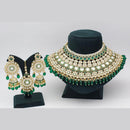 Pooja Bangles Gold Plated Kundan Stone And Beads Choker Necklace Set