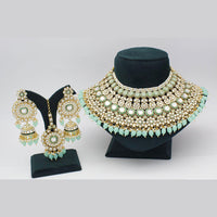 Pooja Bangles Gold Plated Kundan Stone And Beads Choker Necklace Set