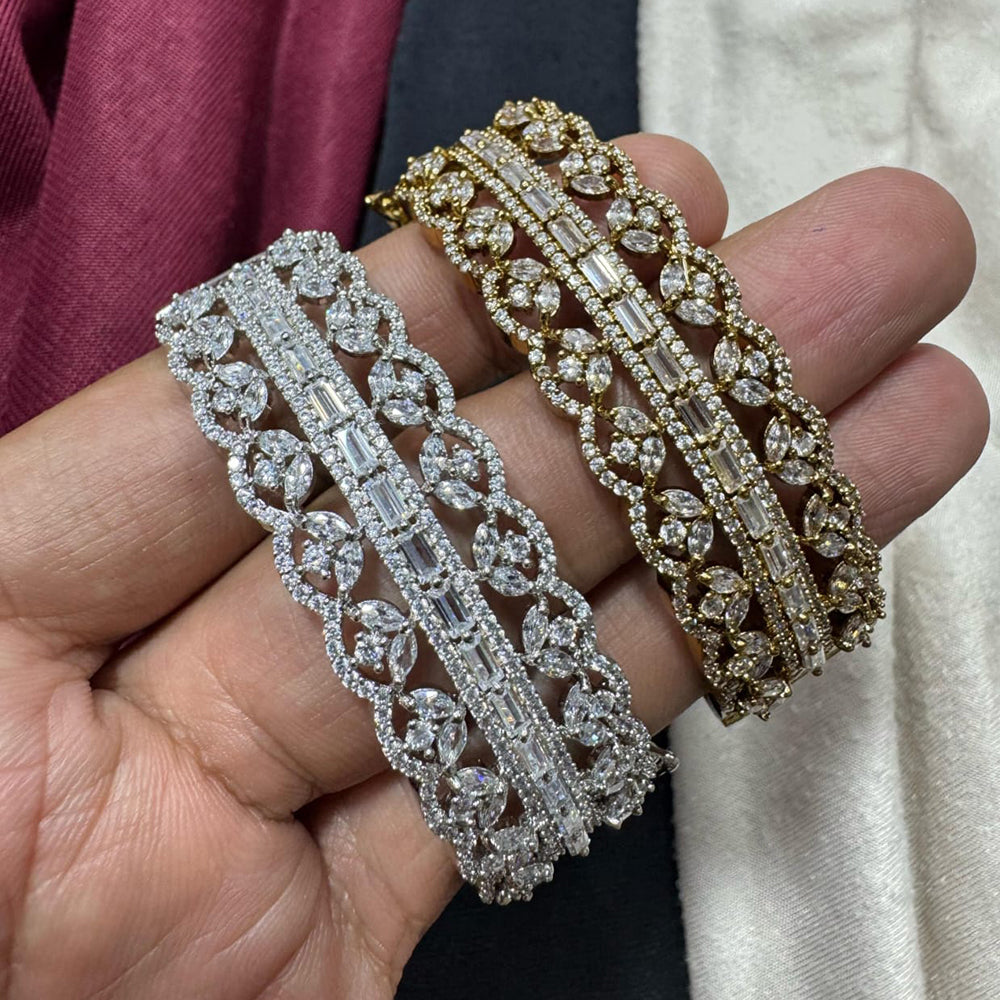 Pooja Bangles American Diamond Openable Kada [1 Piece Only]