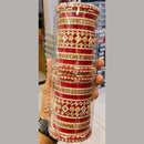 Pooja Bangles Gold Plated Mirror Acrylic Bangles Set