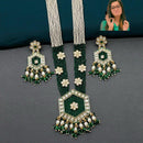 Pooja Bangles Pota Stone & Pearl Long Necklace Set