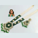 Pooja Bangles Pota Stone & Pearl Long Necklace Set