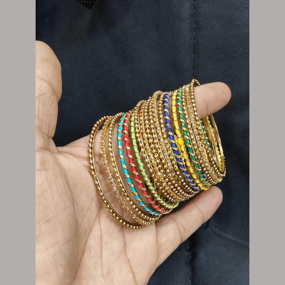 Pooja Bangles Elegant Desi Vibe Multicolor Bangles Set