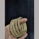Pooja Bangles Radiant Pearls Festive Wear Embellished Bangle Set