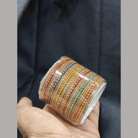 Pooja Bangles Multicolour Silk Thread Bangle Set