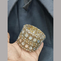 Pooja Bangles Austrian Stone & Mirror Bangle Set for Festivals