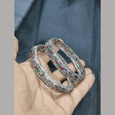 Pooja Bangles Oxidized Sterling Look Tribal Ethnic Bangle Set