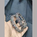 Pooja Bangles Oxidized Sterling Look Tribal Ethnic Bangle Set