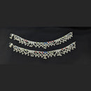 Pooja Bangles Rhodium Finish Sparkling Austrian Stone Payal \ Anklet 