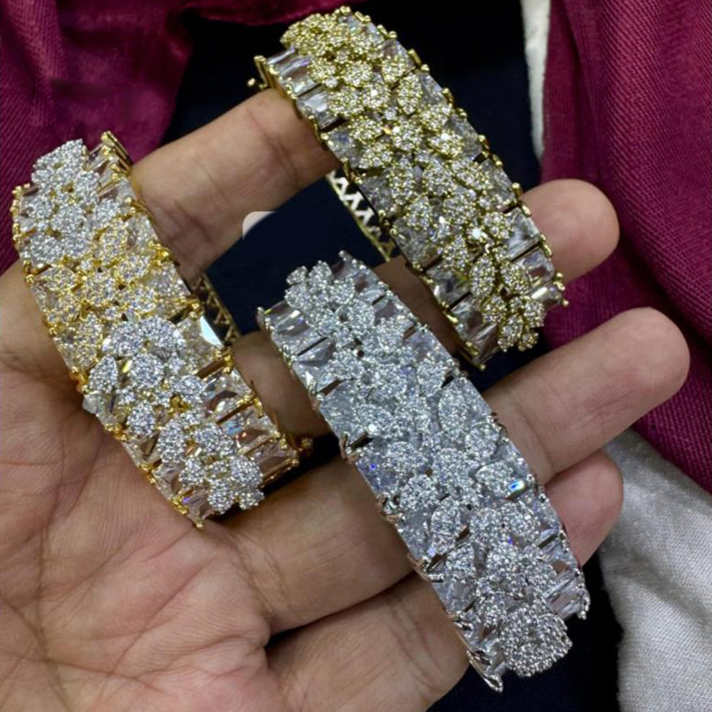 Pooja Bangles American Diamond Designer Bracelets