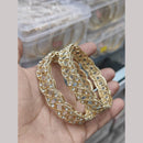 Pooja Bangles Designer Austrian Stone And Mirror Bangles Set