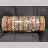 Pooja Bangles Stylish Austrian Stone And Pearl Bangles Set