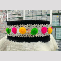 Pooja Bangles Oxidised Plated  Pom Pom And Mirror Kamarbandh