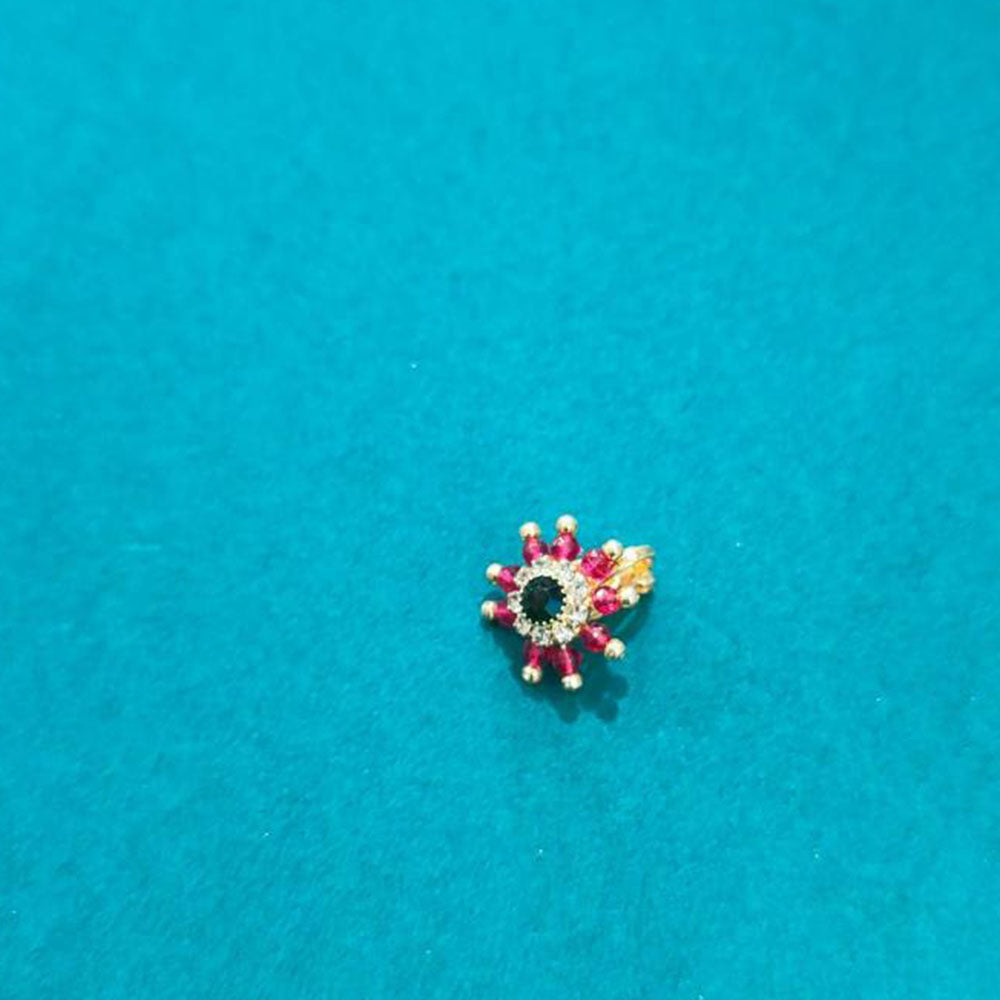 Pooja Bangles Ethnic Charm Pearl Nose Pin