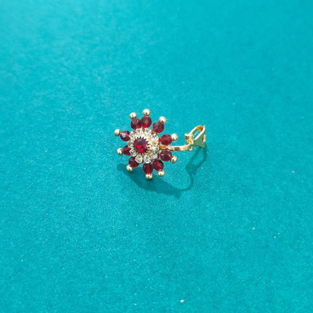 Pooja Bangles Ethnic Charm Pearl Nose Pin