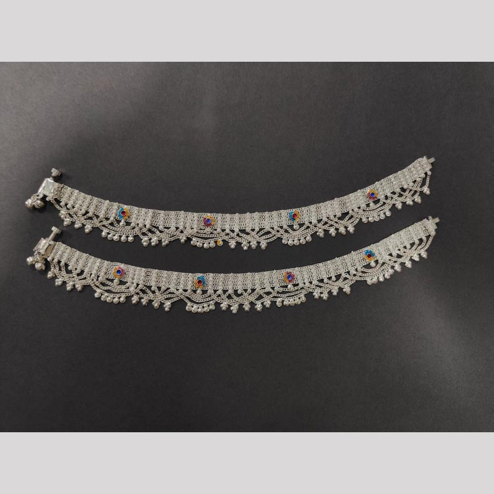 Pooja Bangles Ethnic Traditional Silver Plated Payal
