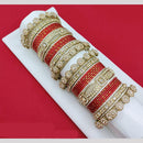 Pooja Bangles Ethnic Austrian Stone And Pearl Bangles Set