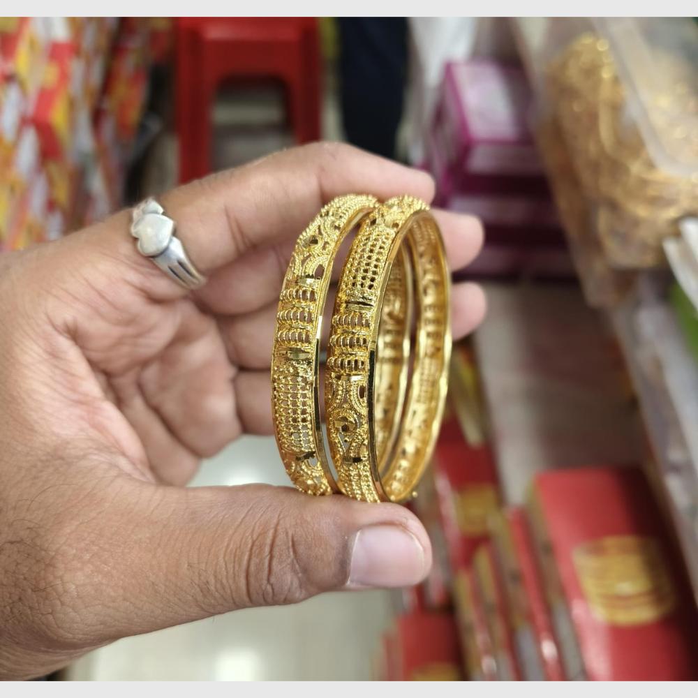 Pooja Bangles Fashionable Gold Bangles Set with Modern Twist for Women