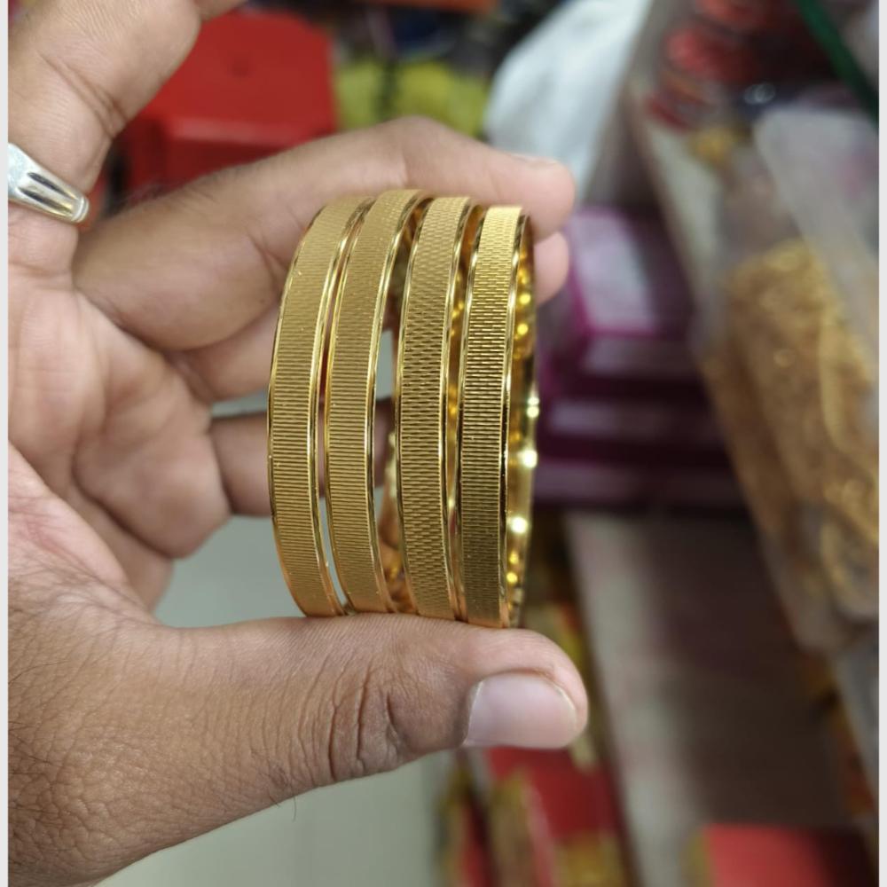 Pooja Bangles Fashionable Gold Bangles Set with Modern Twist for Women