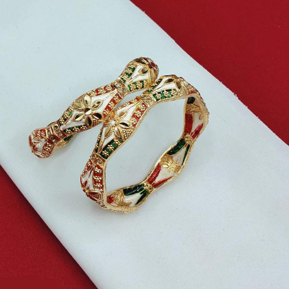 Pooja Bangles Fashionable Gold Bangles Set with Modern Twist for Women