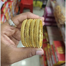Pooja Bangles Authentic Gold Tone Bangles Set for Bridal, Party, and Cultural Occasions