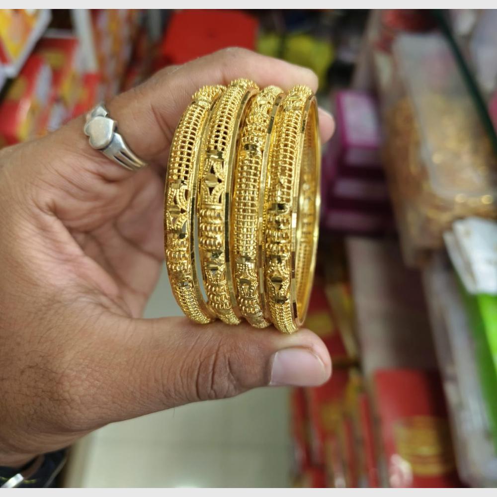 Pooja Bangles Heritage Inspired Gold Bangles Set with Classic Ethnic Appeal
