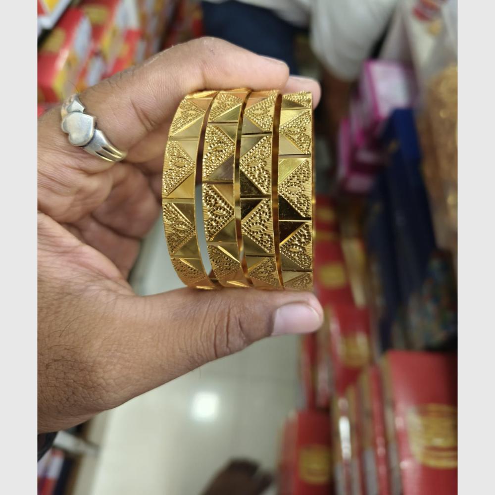 Pooja Bangles Heritage Inspired Gold Bangles Set with Classic Ethnic Appeal