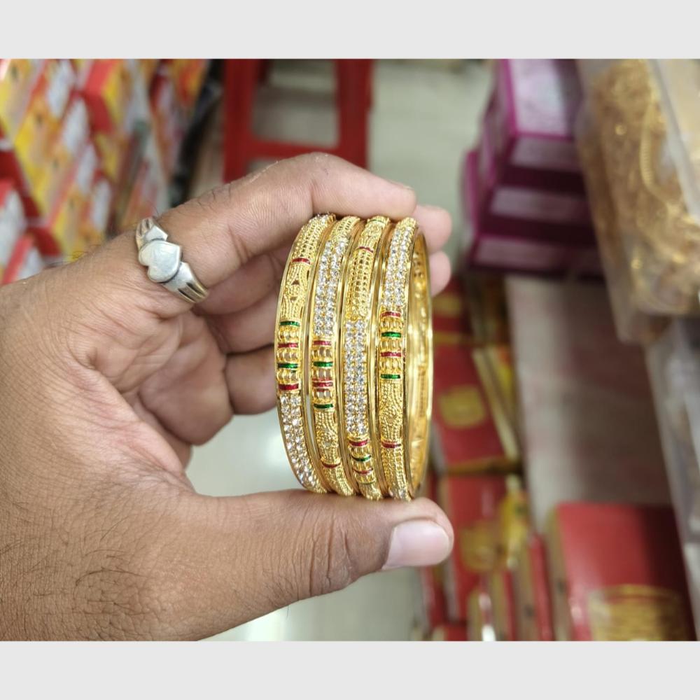 Pooja Bangles Heritage Inspired Gold Bangles Set with Classic Ethnic Appeal