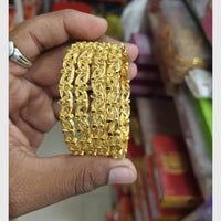 Pooja Bangles Heritage Inspired Gold Bangles Set with Classic Ethnic Appeal