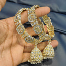 Pooja Bangles Shine Divine Kundan Stone And Pearl Bangles Set