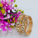 Pooja Bangles Shine Divine Kundan Stone And Pearl Bangles Set
