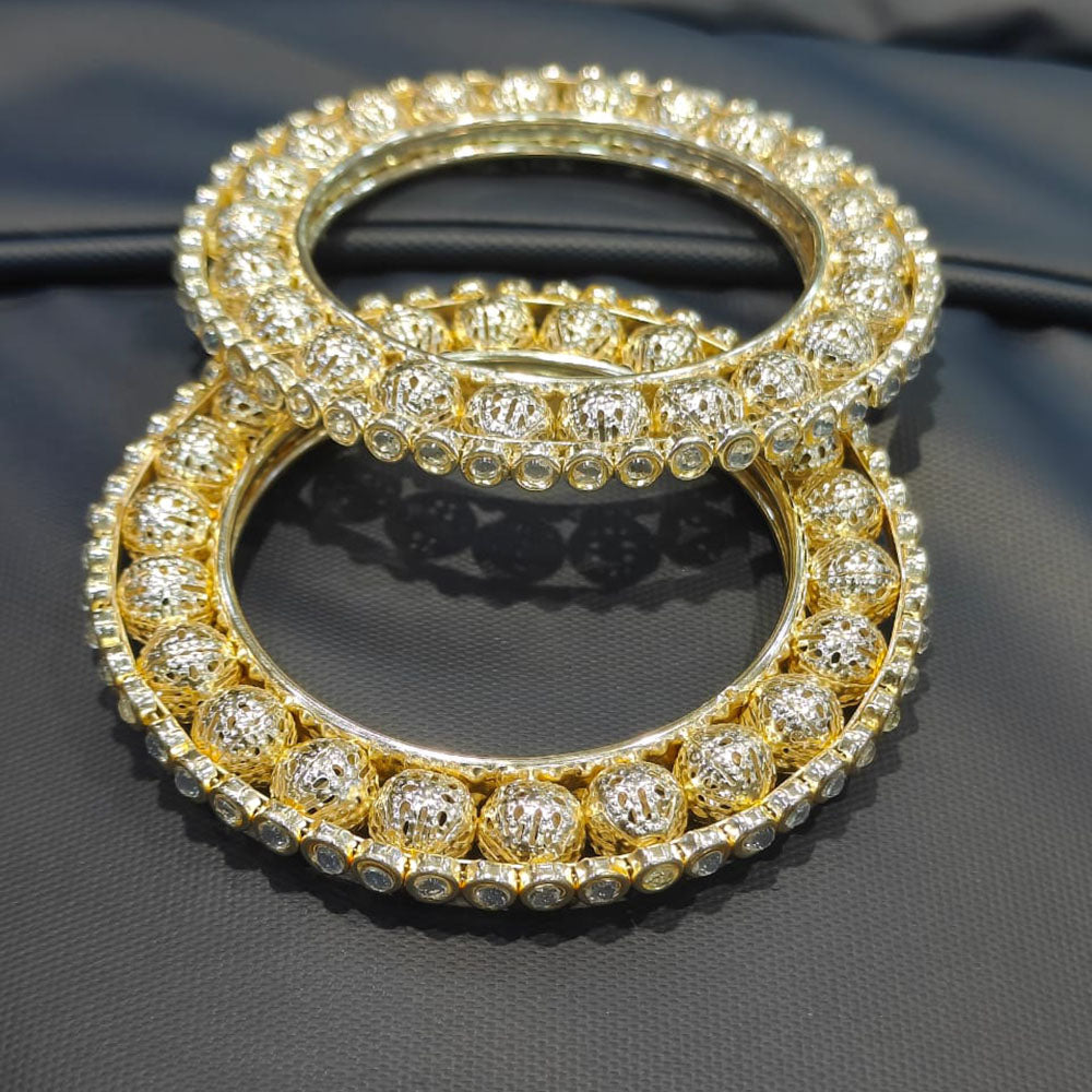 Pooja Bangles Graceful Traditions Kundan Stone Bangles Set