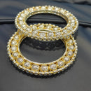Pooja Bangles Graceful Traditions Kundan Stone Bangles Set