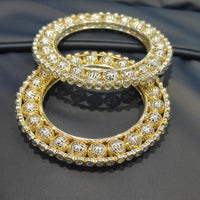 Pooja Bangles Graceful Traditions Kundan Stone Bangles Set