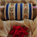 Pooja Bangles Trendy Velvet Bangles Set With Pota And Pearl Work Perfect For Festive And Casual Wear