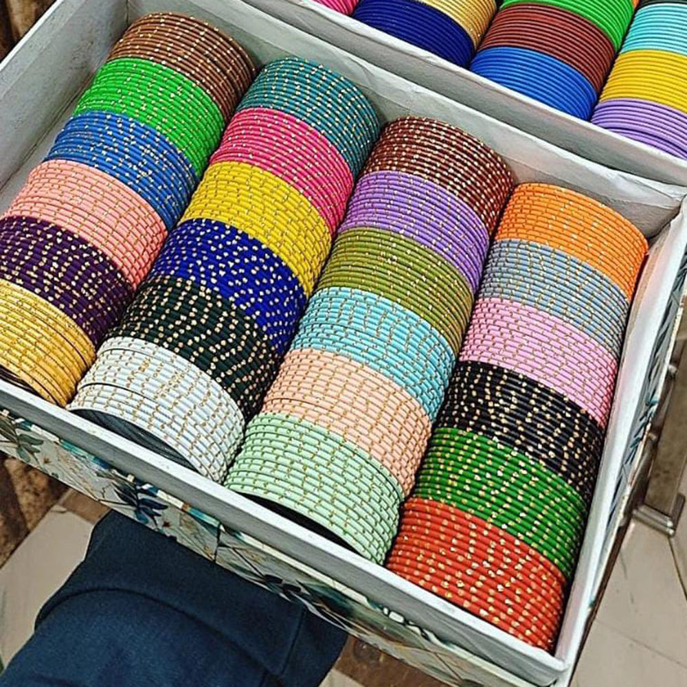 Pooja Bangles Stylsih  Metal Bangle Set For Women Wedding Festive And  Casual Wear